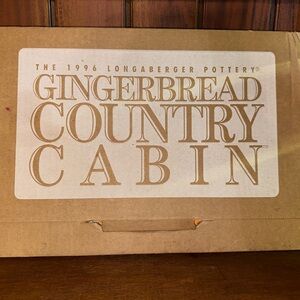 Longaberger Gingerbread Country Cabin baking mold in box. Unused.